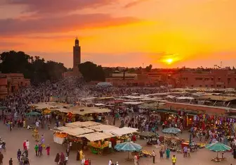 Private Marrakech day trip route from Agadir